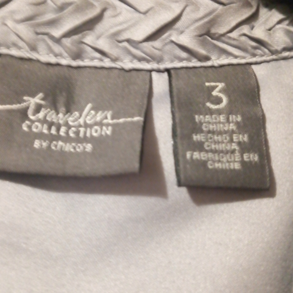 Chico's travelers jacket size 3 - Picture 2 of 3